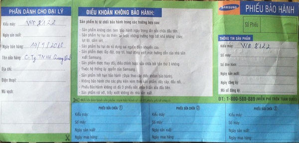 Sam Sung bắt khách hàng phải sang Hàn Quốc để được bảo hành?